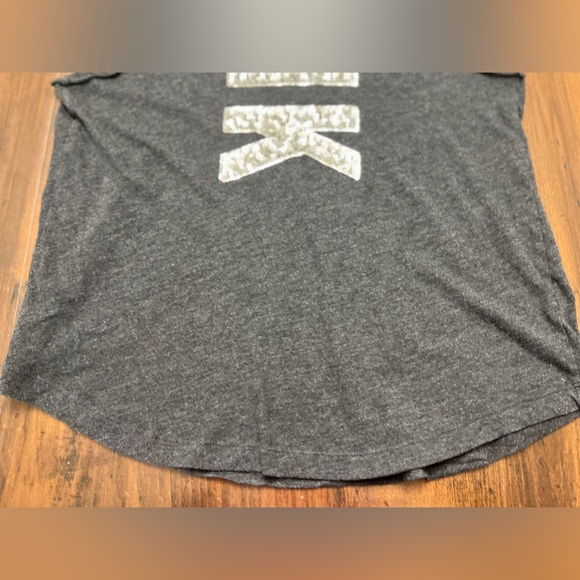 Victoria’s Secret PINK Tank Size L Dark Gray Chill Babe Sequins Beach Summer - Picture 10 of 13